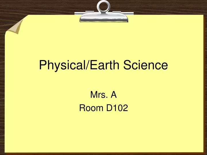 physical earth science