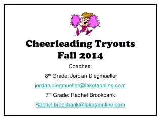 Cheerleading Tryouts Fall 2014