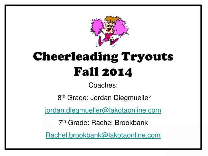 cheerleading tryouts fall 2014