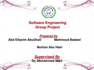 Software Engineering Group Project