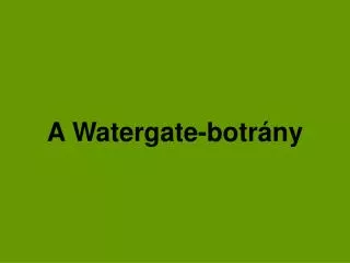 a watergate botr ny