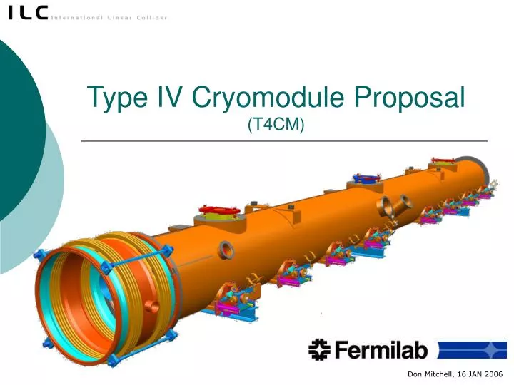 type iv cryomodule proposal t4cm