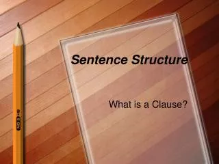 sentence structure