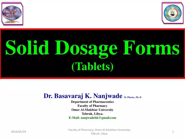 solid dosage forms tablets