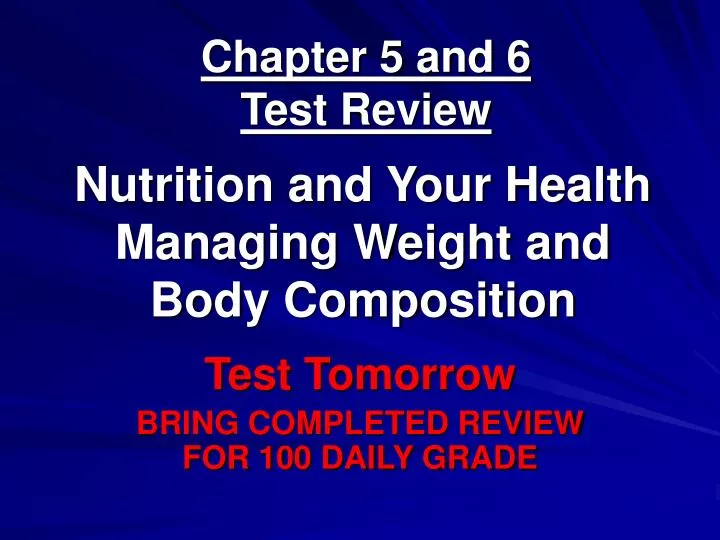 chapter 5 and 6 test review