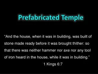 Prefabricated Temple