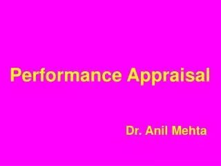 Performance Appraisal