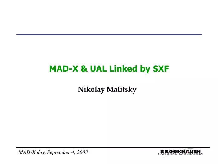 mad x ual linked by sxf