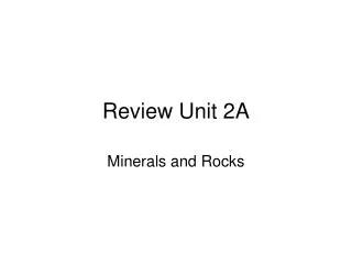 review unit 2a