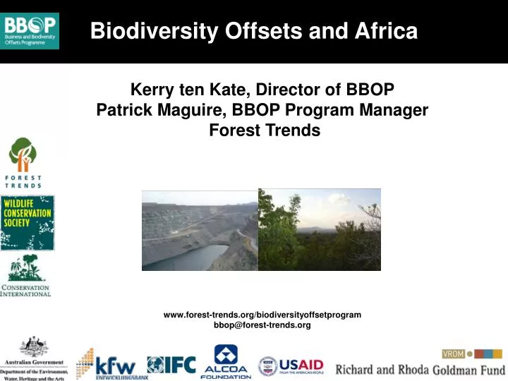 www forest trends org biodiversityoffsetprogram bbop@forest trends org