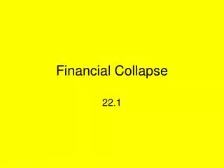 financial collapse