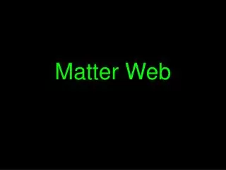 Matter Web