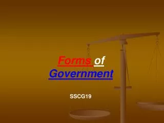Forms of Government SSCG19