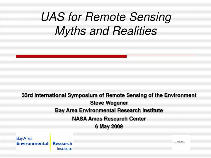 uas for remote sensing myths and realities