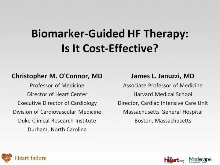 biomarker guided hf therapy is it cost effective