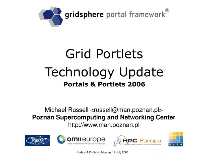 grid portlets technology update