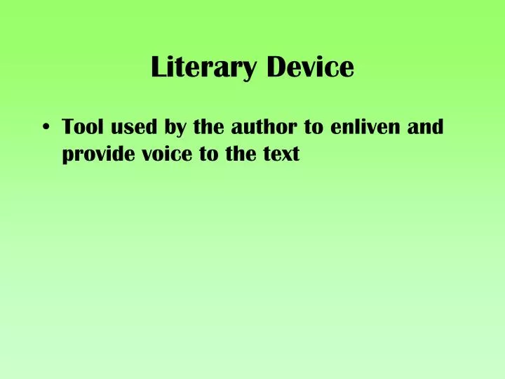 literary device