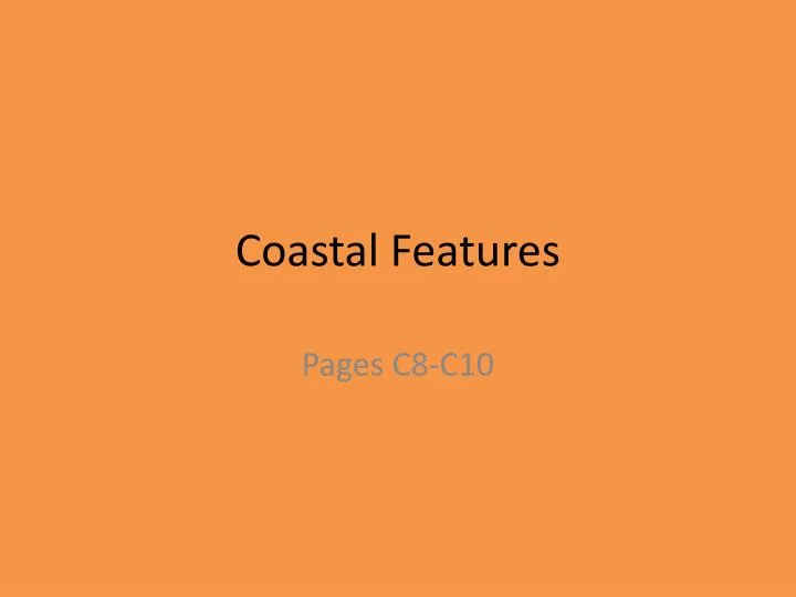 coastal features