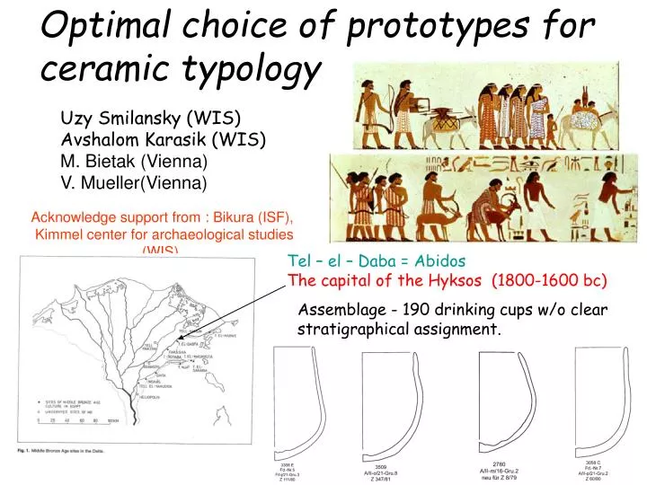 optimal choice of prototypes for ceramic typology