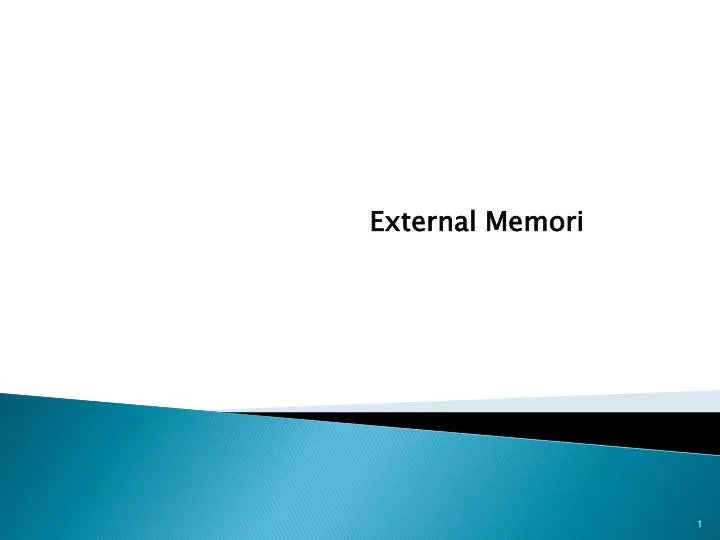 external memori