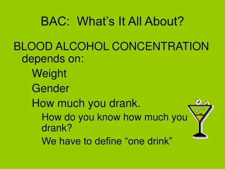 bac what s it all about
