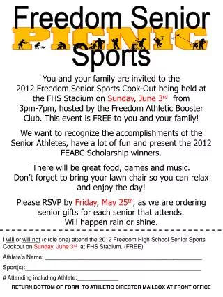 Freedom Senior Sports