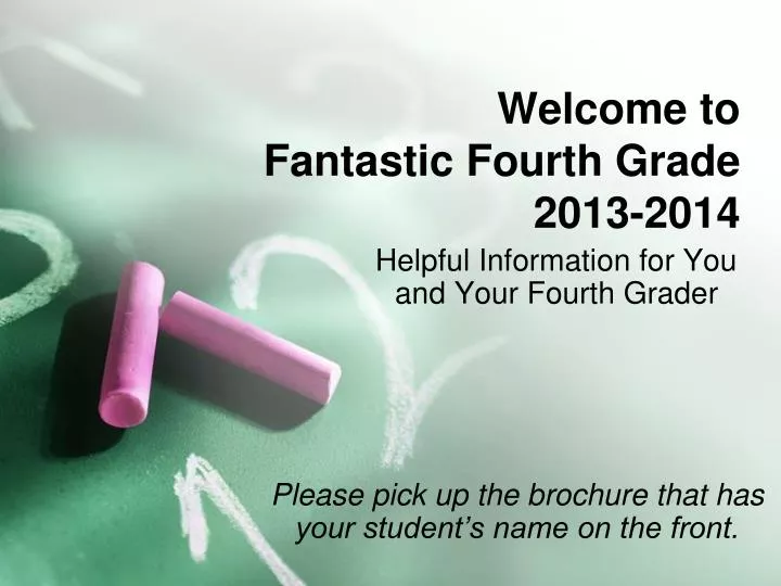 welcome to fantastic fourth grade 2013 2014