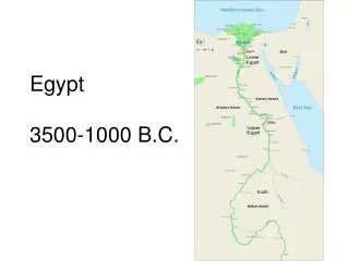 Egypt 3500-1000 B.C.