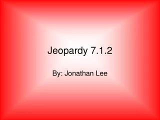 Jeopardy 7.1.2