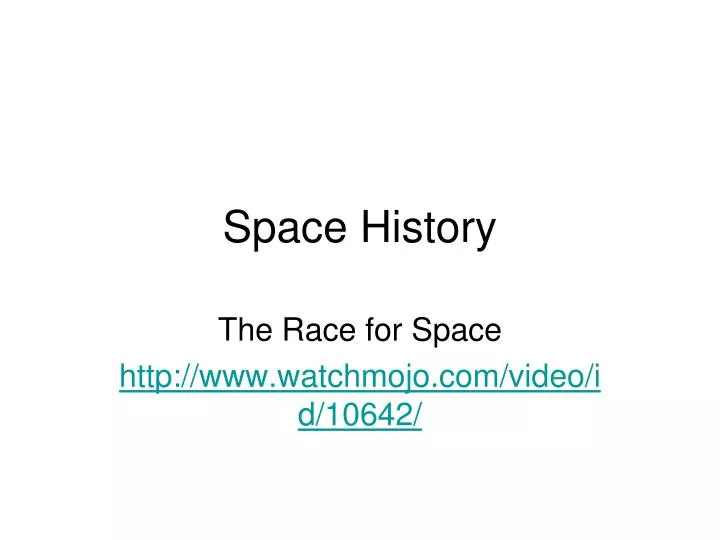 space history