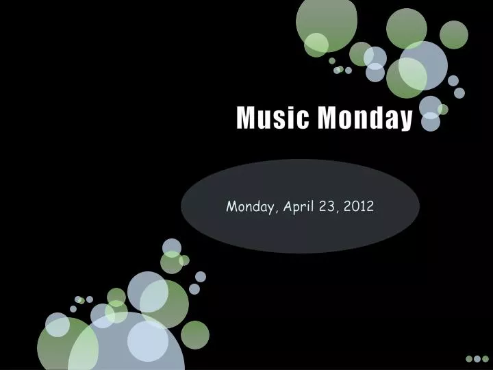 music monday