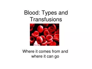 Blood: Types and Transfusions