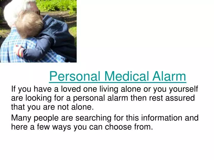 personal medical alarm