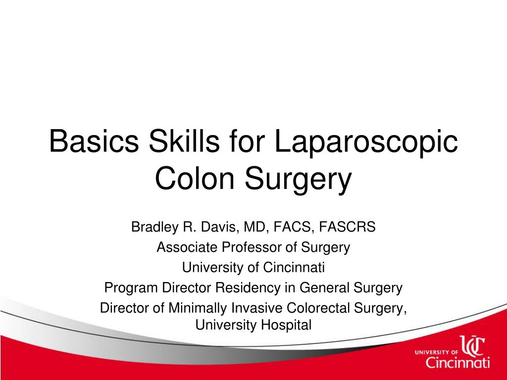 PPT - Basics Skills for Laparoscopic Colon Surgery PowerPoint ...