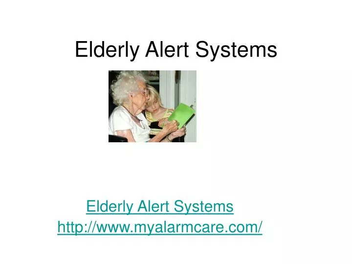 elderly alert systems