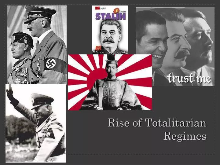 rise of totalitarian regimes