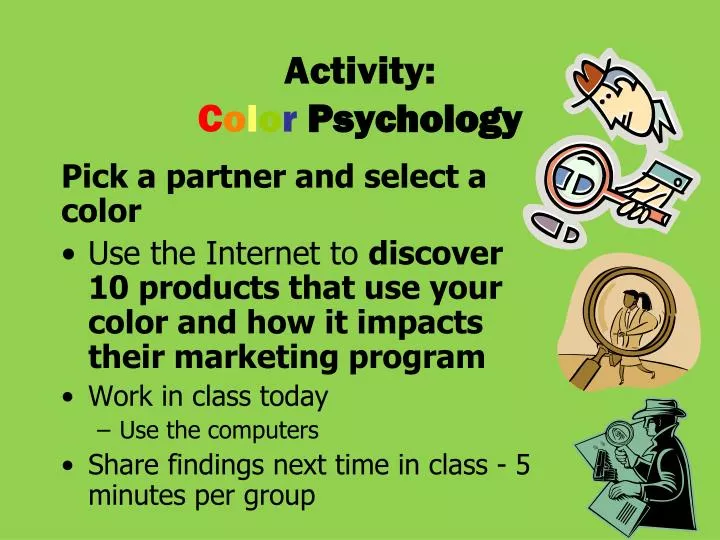 activity c o l o r psychology
