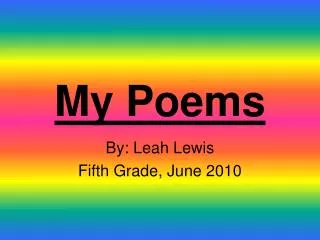 My Poems