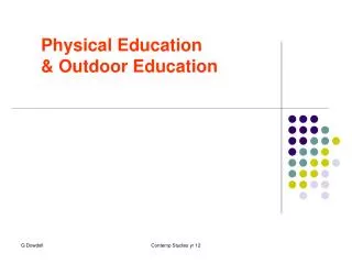 Physical Education &amp; Outdoor Education