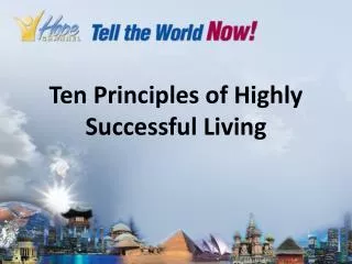 Ten Principles of Highly Successful Living