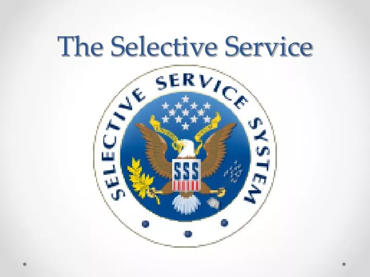 the selective service