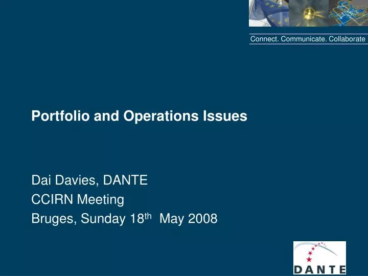 portfolio and operations issues