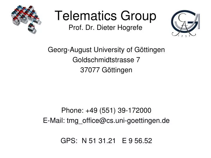 telematics group prof dr dieter hogrefe
