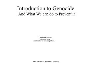 Introduction to Genocide