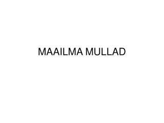 maailma mullad