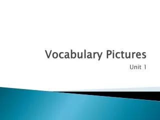 Vocabulary Pictures