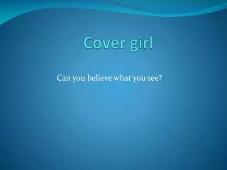 Cover girl