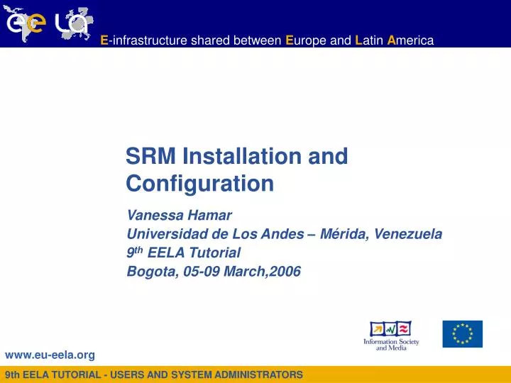 srm installation and configuration
