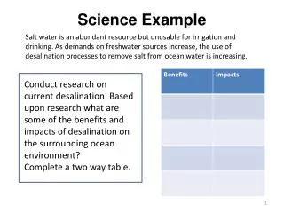 Science Example