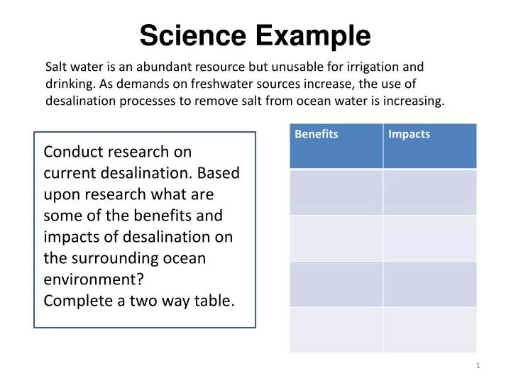 science example